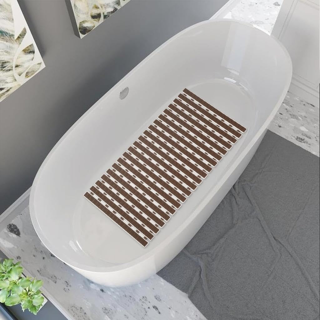Obsessions Premium Anti-Slip Bath Mat with Suction Cups TPE Eco-Friendly