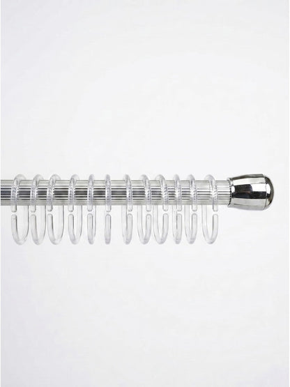 Obsessions Retractable Tension Shower Curtain Rod (4 & 8 Feet)