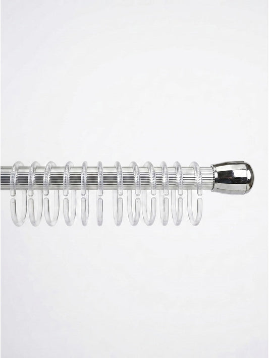 Obsessions Retractable Tension Shower Curtain Rod (4 & 8 Feet)