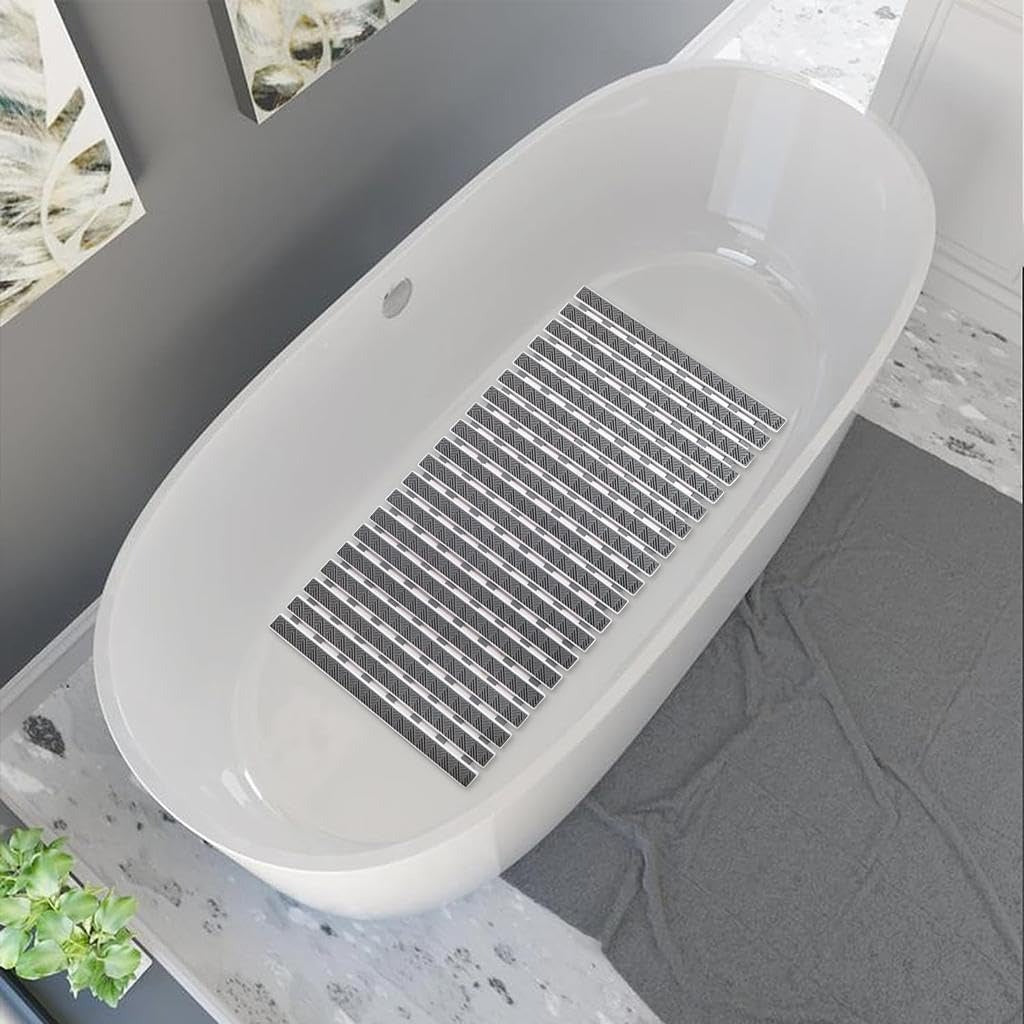 Obsessions Premium Anti-Slip Bath Mat with Suction Cups TPE Eco-Friendly