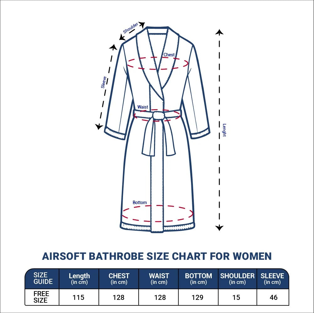Spaces Everyday Classic 100% Airsoft Cotton Unisex Bathrobe