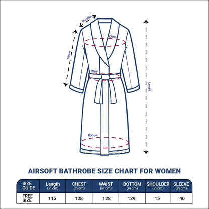 Spaces Everyday Classic 100% Airsoft Cotton Unisex Bathrobe