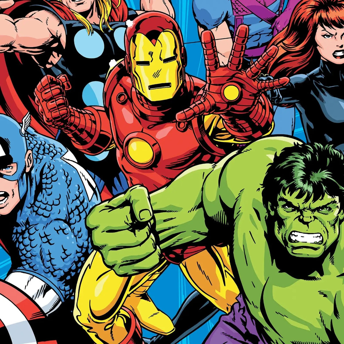 SPACES Marvel Avengers 100% Cotton Kids Single Comforter (152 cm x 228 cm) – Dark Blue