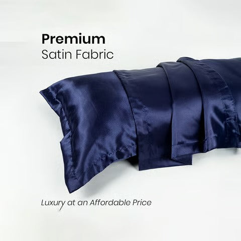 Mush Silk Satin Pillow Cover Set of 2 for Hair & Skin Care