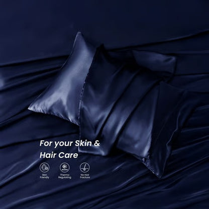 Mush Silk Satin Pillow Cover Set of 2 for Hair & Skin Care