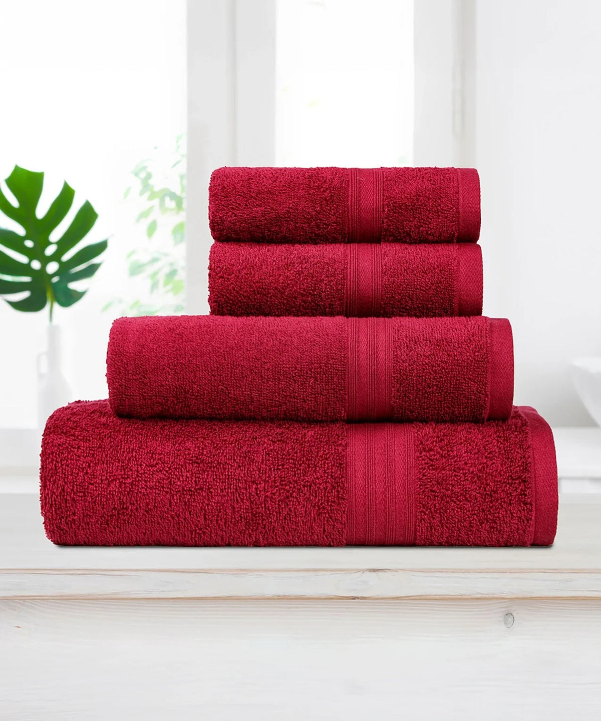 MyTRIDENT Carnival 100% Cotton 450 GSM Towel Set for Gifting (4 Piece Set)