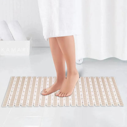 Obsessions Premium Anti-Slip Bath Mat with Suction Cups TPE Eco-Friendly