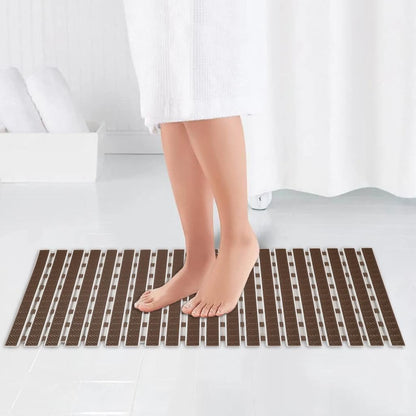 Obsessions Premium Anti-Slip Bath Mat with Suction Cups TPE Eco-Friendly