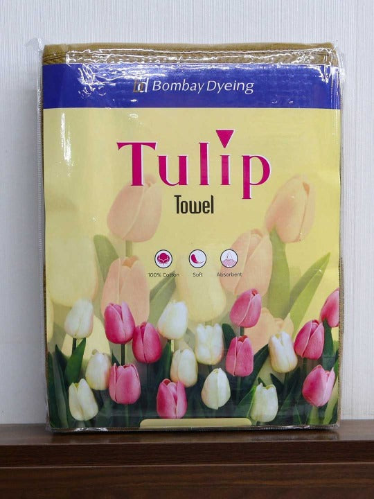 Bombay Dyeing Tulip 100% Cotton Bath Towel (450 GSM | 75 x 150 cm) – Soft & Absorbent Large Towel