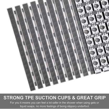 Obsessions Premium Anti-Slip Bath Mat with Suction Cups TPE Eco-Friendly