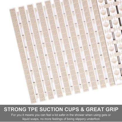 Obsessions Premium Anti-Slip Bath Mat with Suction Cups TPE Eco-Friendly