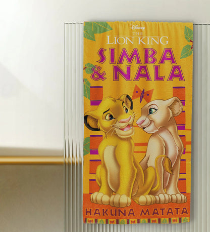 Sassoon Disney Lion King 100% Cotton Printed Kids Bath Towel (60 cm x 120 cm)