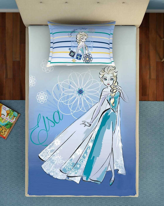 SPACES Kids Disney Frozen Elsa Single Bedsheet Set .