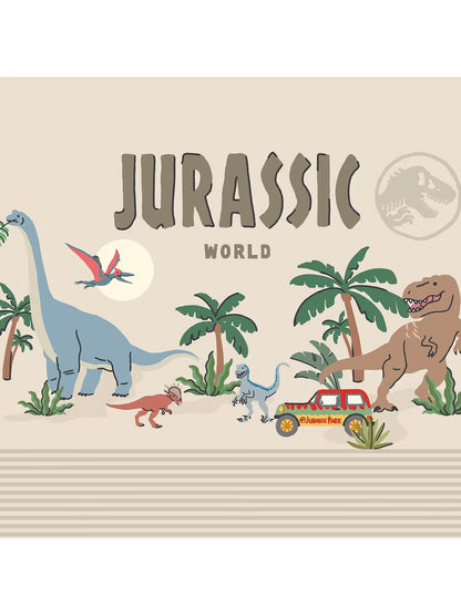 SPACES Kids Jurassic World Super King Bedsheet Set | 100% Cotton