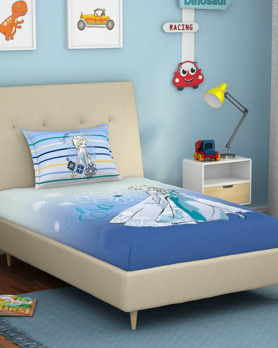 SPACES Kids Disney Frozen Elsa Single Bedsheet Set .