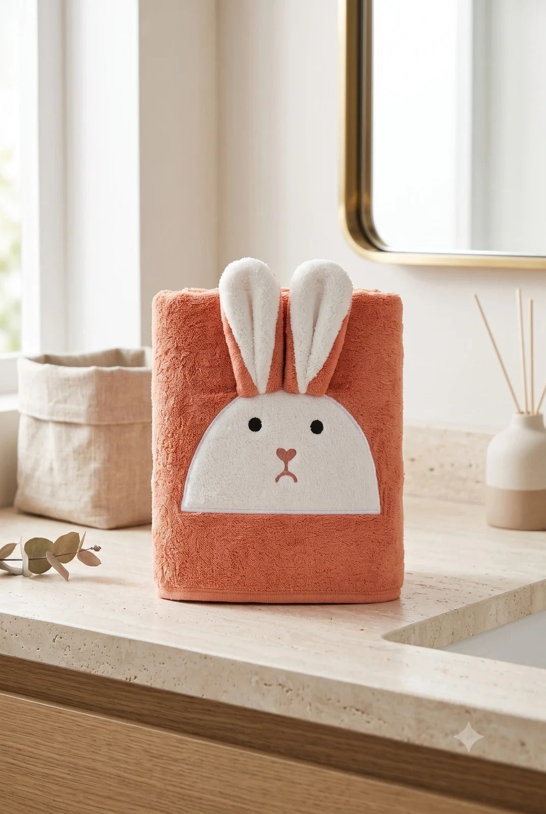 Stylla Candy Plush Kids Towel with Animal Embroidery | Highly Absorbent