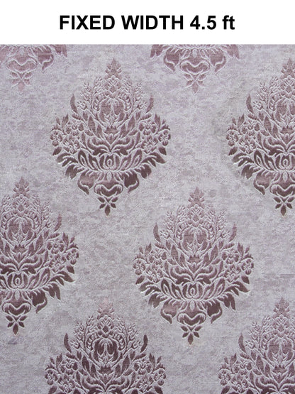 Elegant Damask Jacquard Window Curtain | Available in 9 Colors & 3 Sizes