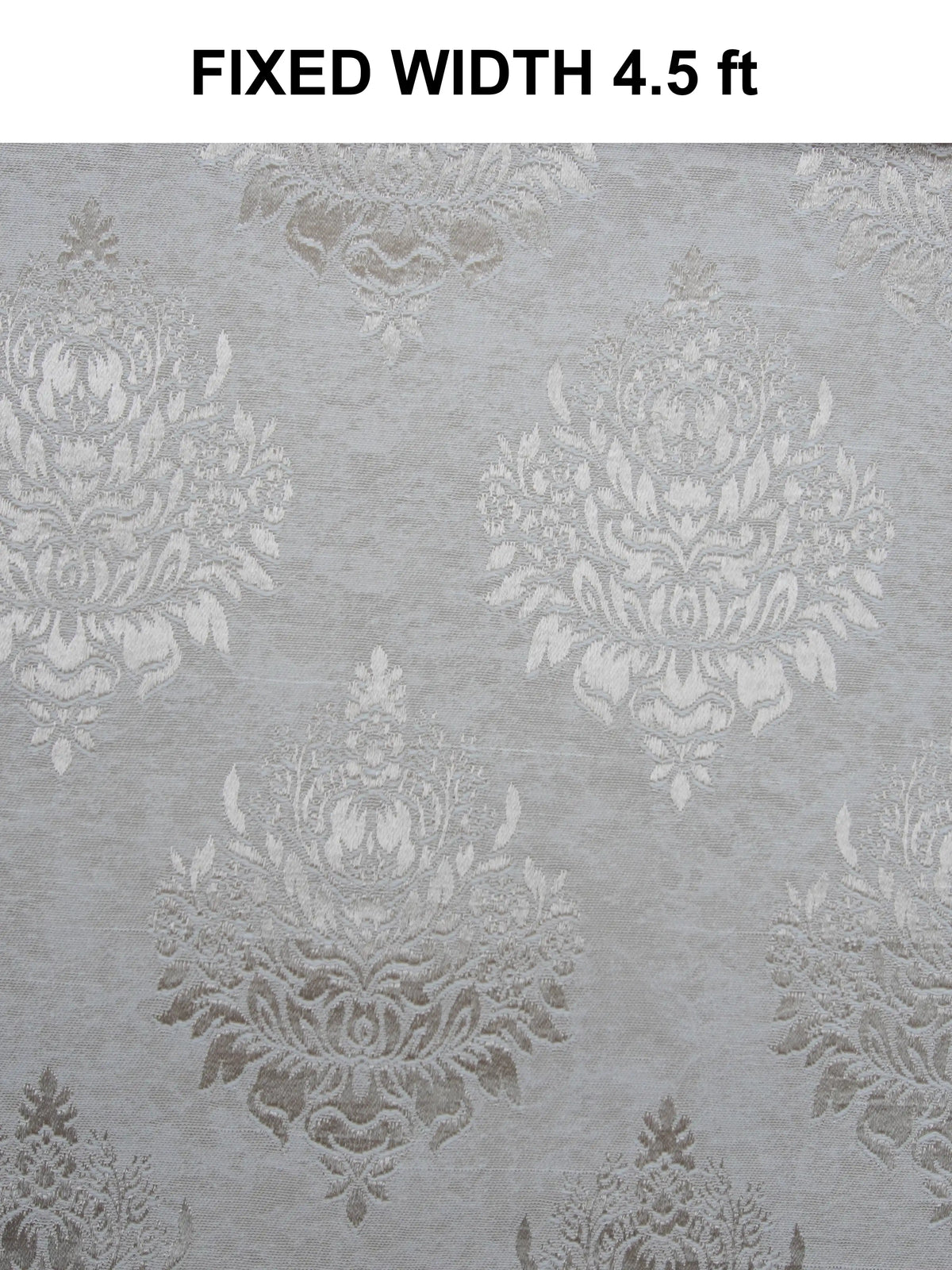 Elegant Damask Jacquard Window Curtain | Available in 9 Colors & 3 Sizes