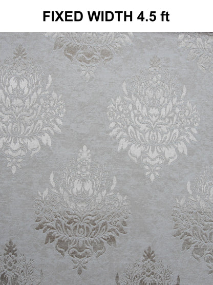 Elegant Damask Jacquard Window Curtain | Available in 9 Colors & 3 Sizes