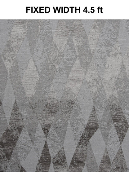 AtoZ Home Decor Modern Geometric Diamond Jacquard Curtain