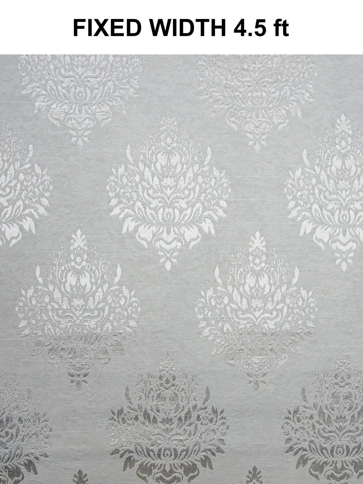 Elegant Damask Jacquard Window Curtain | Available in 9 Colors & 3 Sizes
