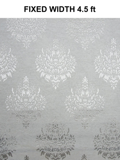 Elegant Damask Jacquard Window Curtain | Available in 9 Colors & 3 Sizes