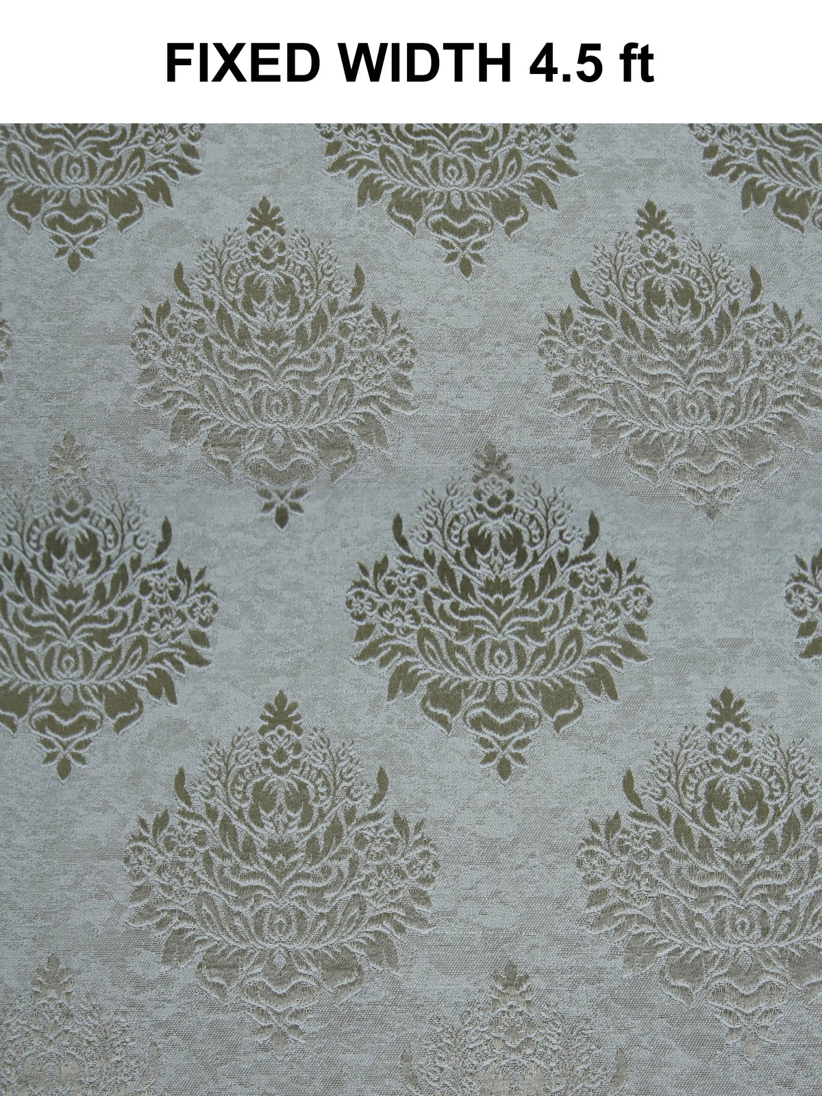 Elegant Damask Jacquard Window Curtain | Available in 9 Colors & 3 Sizes