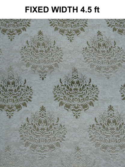 Elegant Damask Jacquard Window Curtain | Available in 9 Colors & 3 Sizes