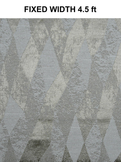 AtoZ Home Decor Modern Geometric Diamond Jacquard Curtain
