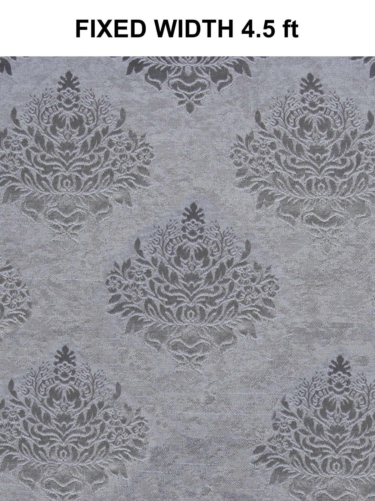 Elegant Damask Jacquard Window Curtain | Available in 9 Colors & 3 Sizes