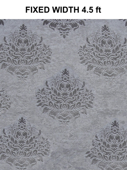 Elegant Damask Jacquard Window Curtain | Available in 9 Colors & 3 Sizes