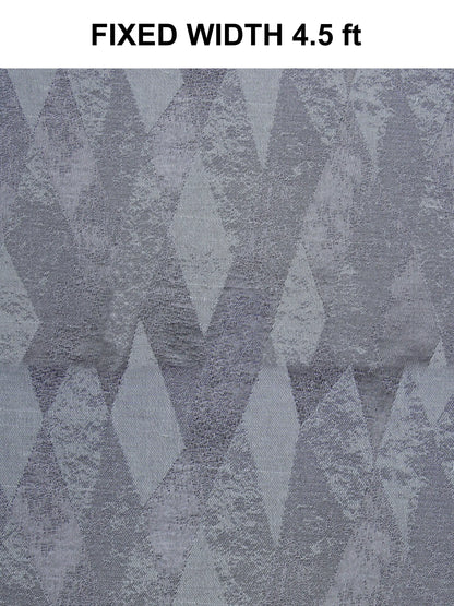 AtoZ Home Decor Modern Geometric Diamond Jacquard Curtain