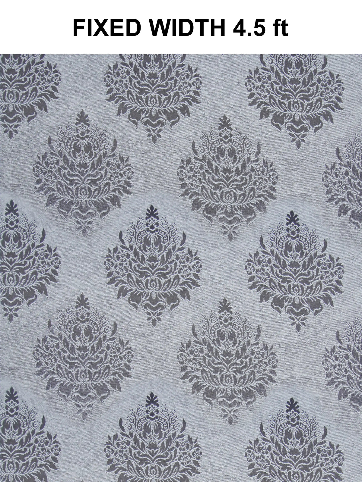 Elegant Damask Jacquard Window Curtain | Available in 9 Colors & 3 Sizes