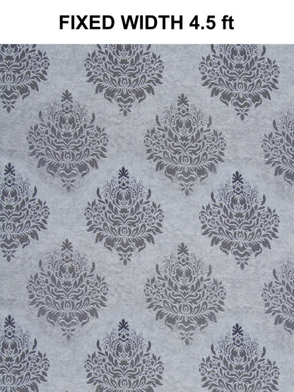 Elegant Damask Jacquard Window Curtain | Available in 9 Colors & 3 Sizes