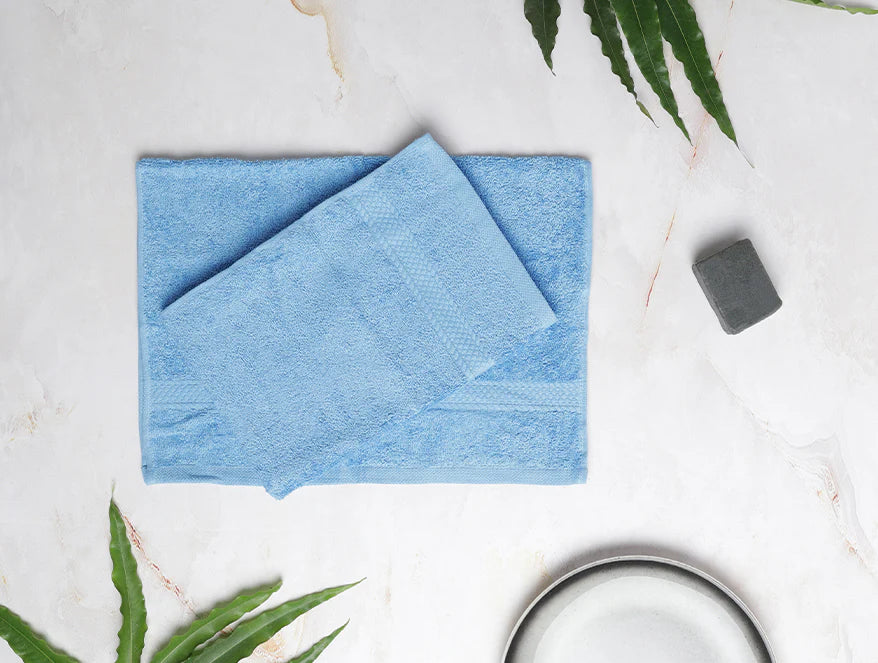 COLORFAS 2 PIECE 100% COTTON HAND TOWEL SET - Colorfas By Spaces
