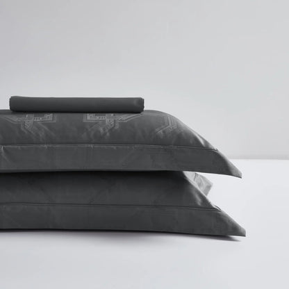 Royal Jacquard Super King Bedsheet Set with Horse Motif | 100% Egyptian Cotton