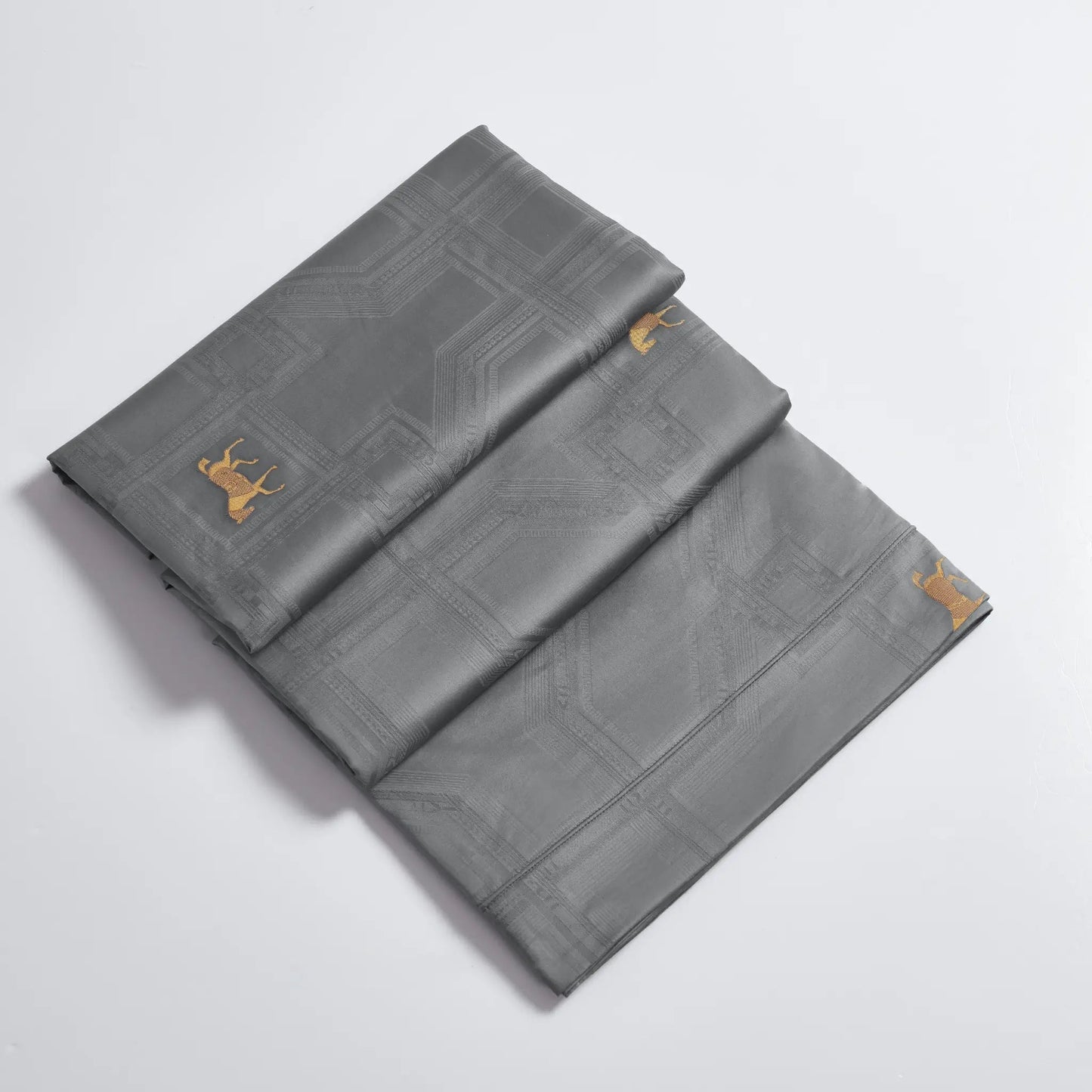 Royal Jacquard Super King Bedsheet Set with Horse Motif | 100% Egyptian Cotton