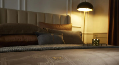 Royal Jacquard Super King Bedsheet Set with Horse Motif | 100% Egyptian Cotton