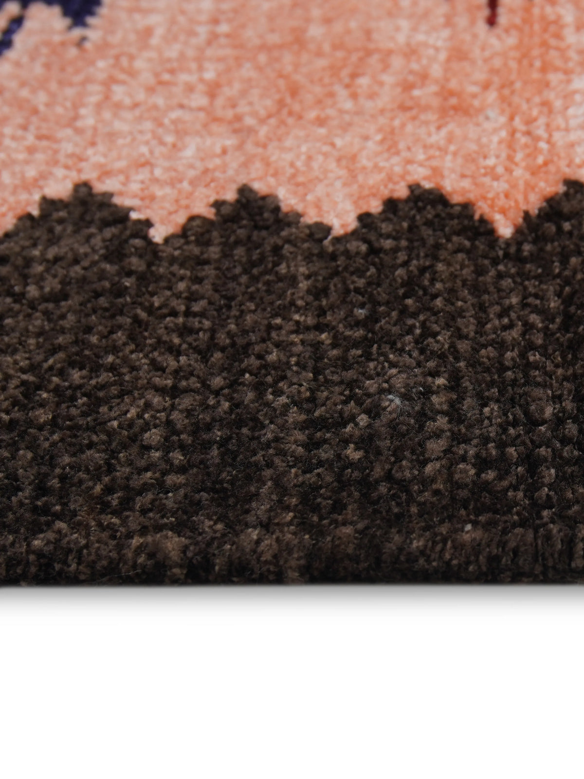 Atoz Home Decor Traditional Geometric Cotton Chenille Runner and Mat Set Of 3|Beige-Brown & Orange-Brown