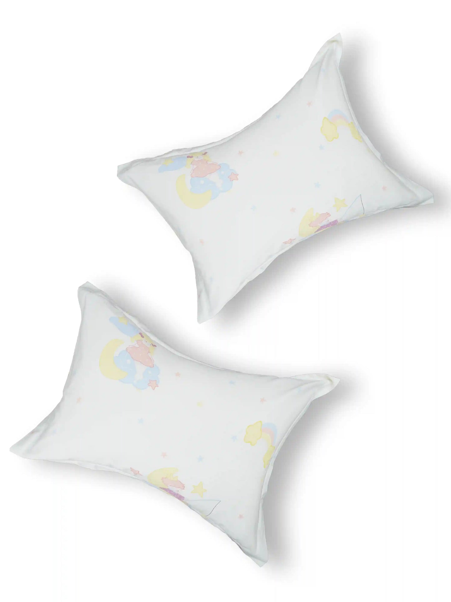 Kids Moon Cartoon Single Bedsheet Set
