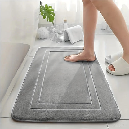 Plush Memory Foam Bath Mat – Non Slip, Absorbent