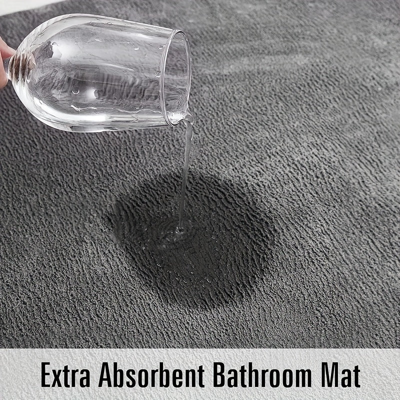 Plush Memory Foam Bath Mat – Non Slip, Absorbent