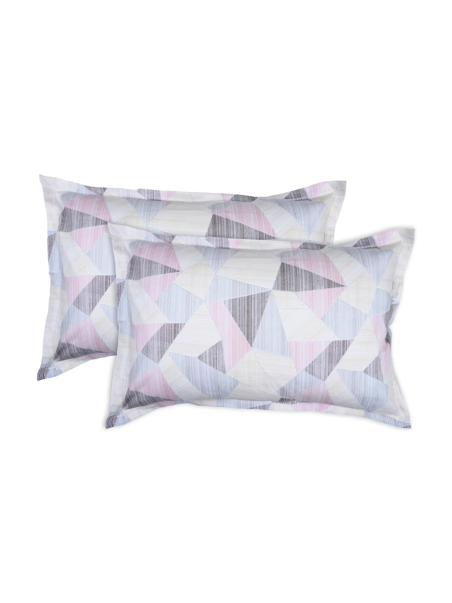Atoz Home Decor Geometric Printed Cotton Pillow Covers (Set of 1 & 2)