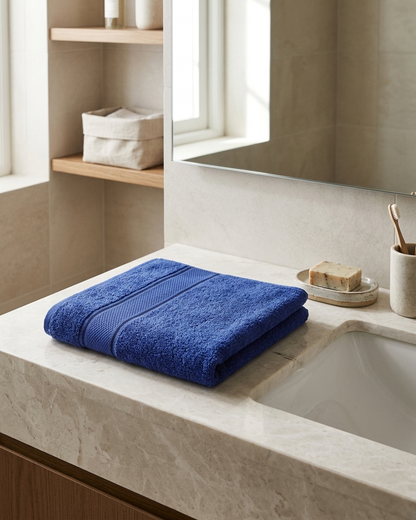 Himeya Classic 100% Cotton Extra-Large Bath Sheet Towel (90 cm x 180 cm) – Super Absorbent & Ultra Soft