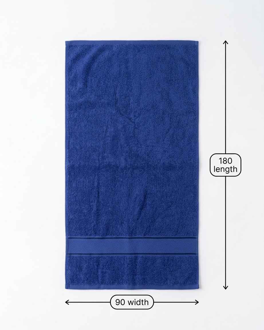 Himeya Classic 100% Cotton Extra-Large Bath Sheet Towel (90 cm x 180 cm) – Super Absorbent & Ultra Soft