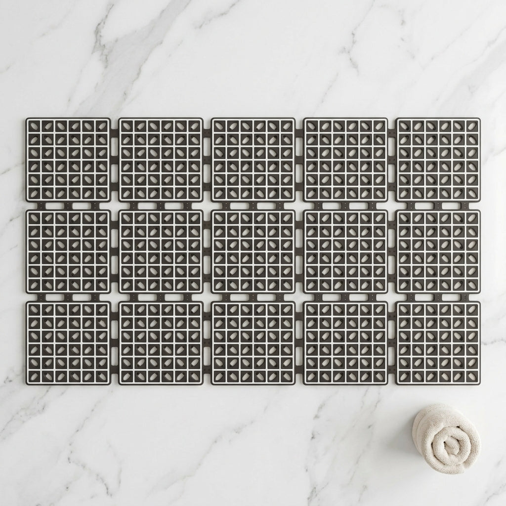 Atoz Home Decor Foldable Anti-Slip Rubber Shower Mat (40 x 66 cm)