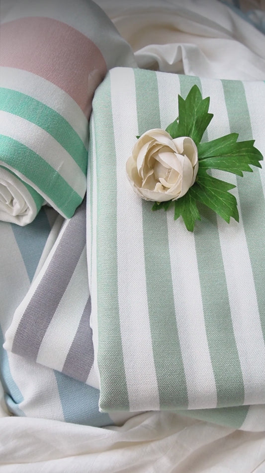 Mush Bamboo Striped Large Bath Towel (75 x 150 cm)