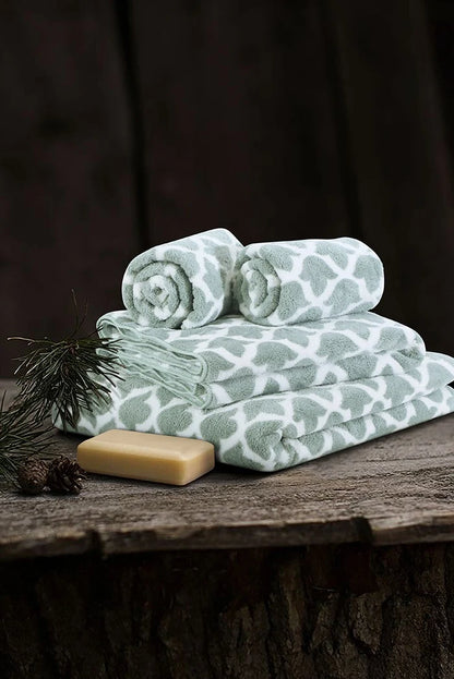 Stylla Kepri 4-Piece Towel Set (2 Bath Towels & 2 Hand Towels) – Luxury Boxed Gift Set