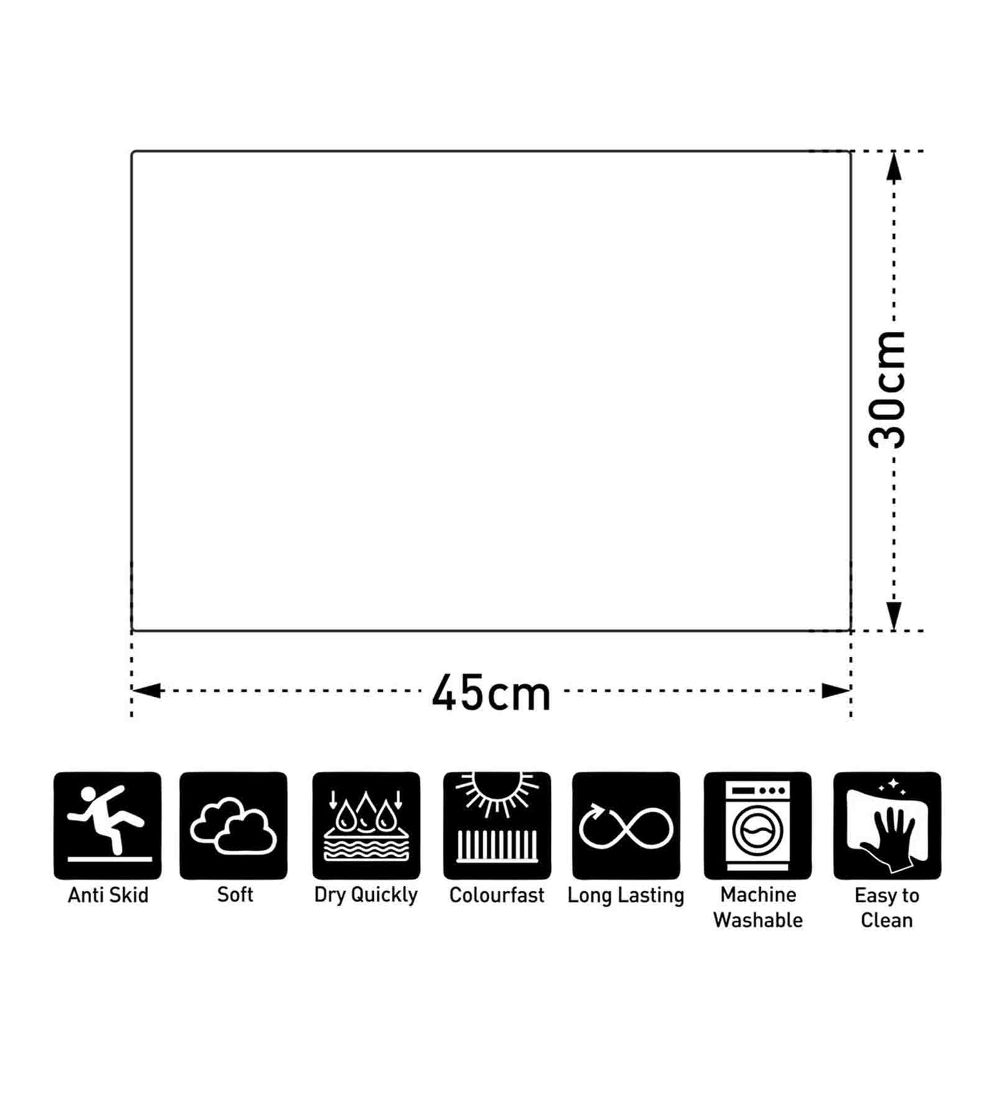 Essential Bathroom Mat – Quick Dry & Safe Grip