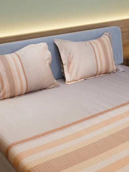 High Living 100% Cotton King Size Bedsheet Set (400 TC)
